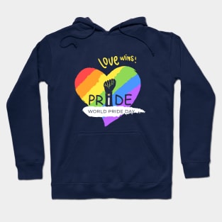 Love Wins World Pride day Hoodie